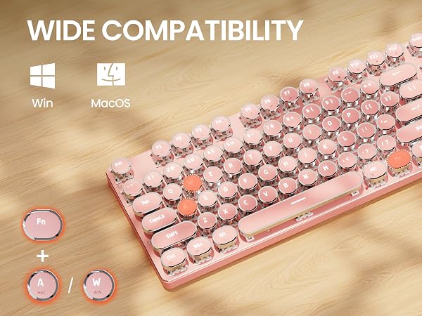 Wired Typewriter Mechanical Keyboard
