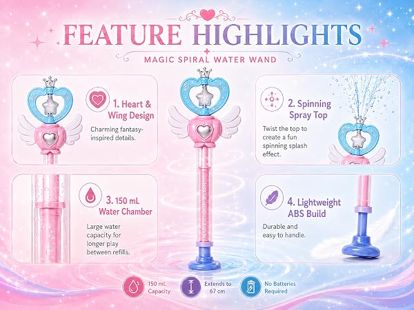 Magic Spiral Water Wand