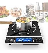 VBGK Induction Cooktop,1800W Hot Plate for Cooking,Induction Stove Top with LCD Sensor Touch Cont...