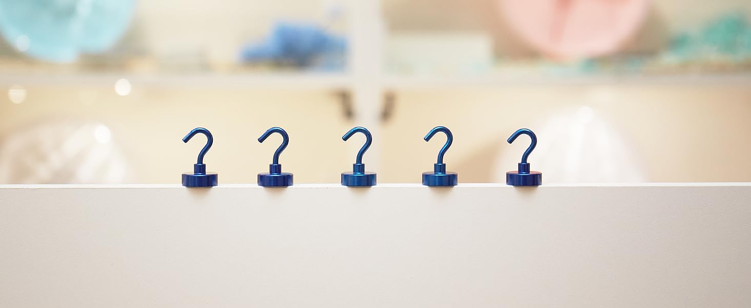 Navy Blue Magnetic Hooks,