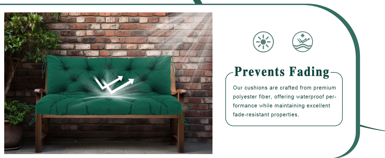 60 inch porch swing cushions