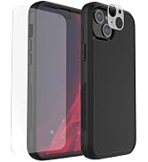 X-belmox Heavy Duty Phone Case for iPhone 15 Plus with Built-in Glass Screen Protector, Wireless ...