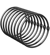 Bathway Shower Curtain Rings, Bathway Shower Curtain Hooks, Black Shower Curtain Rings Rust Proof...