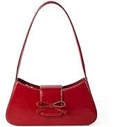 Shoulder Bag for Women, Hobo Handbags Trendy Y2K Purses Patent Leather Clutch Bag Cute Bow Purse