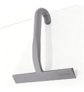 Shower Squeegee for Glass Doors - 10 Inch Ergonomic Round Grip, All-in-One Silicone Design with B...