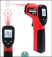 Infrared Thermometer Temperature Gun (NOT for Humans) -58?~1022? (-50?~550?) 9-Point Laser Non-Co...