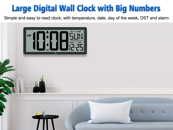 digital wall clock