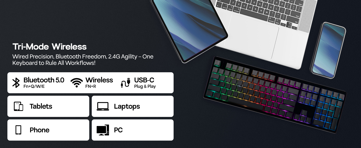 TH108 Wireless Gaming Keyboard