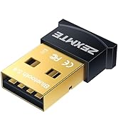 ZEXMTE USB Bluetooth Adapter for PC, 5.4 Bluetooth Dongle, Long Range Bluetooth Transmitter&Recei...