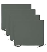 Basic Beyond Outdoor Chair Cushions for Patio Furniture - Square Corner Outdoor Chair Cushions Se...