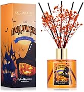COCORRÍNA Reed Diffuser - Spiced Pumpkin 6.7 fl oz Scented Diffuser with 8 Sticks Home Fragrance ...