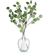 Bfttlity Clear Glass Vase Tall Farmhouse Vase for Branches Glass Vases for Centerpieces in Home D...