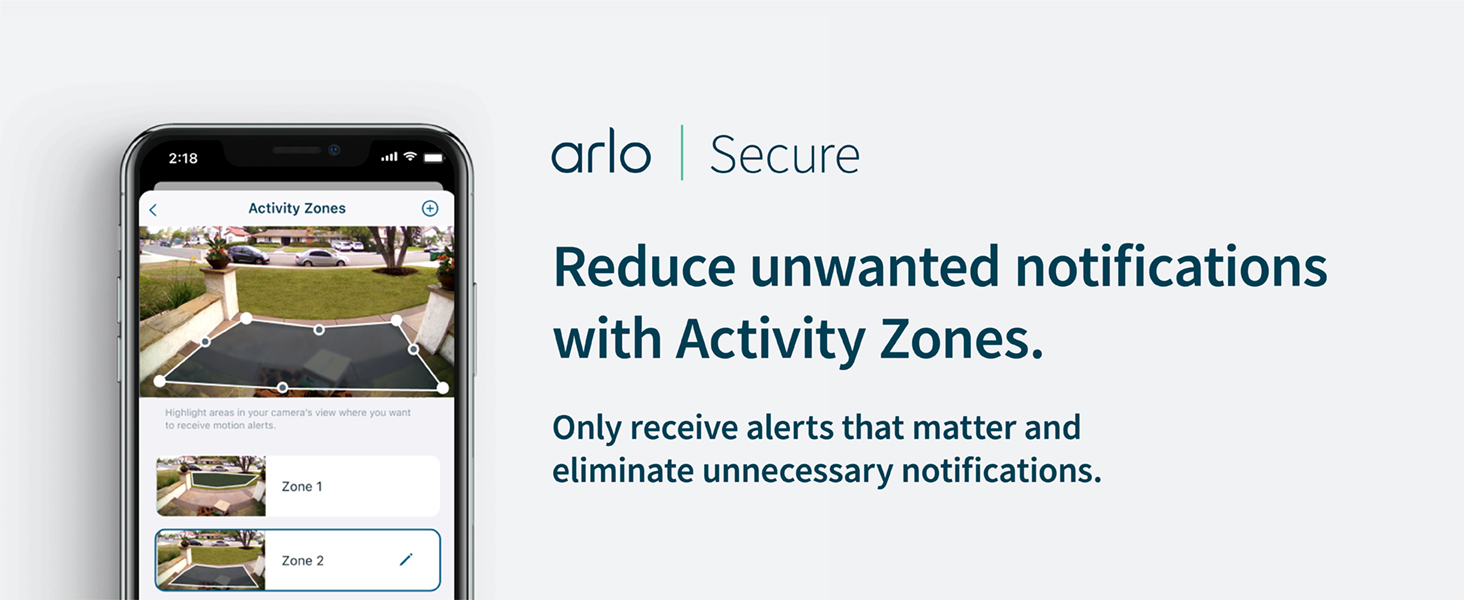 Arlo Secure - Activity Zones