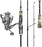 Sougayilang BD 2-Piece Spinning Fishing Rod and Reel Combo,Split-Grip Golf Handle,30 Ton Carbon F...