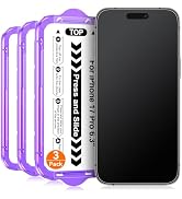 Ksleri 3 Pack for iPhone 17 Pro 6.3 inch Matte Glass Screen Protector, Auto Alignment Quick Fit E...