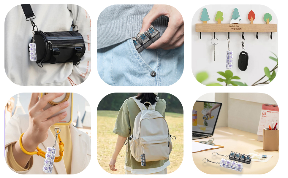 Keyboard Fidget Keychain