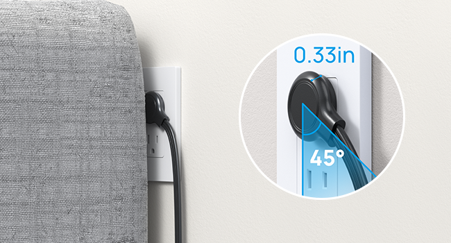 flat plug power strip
