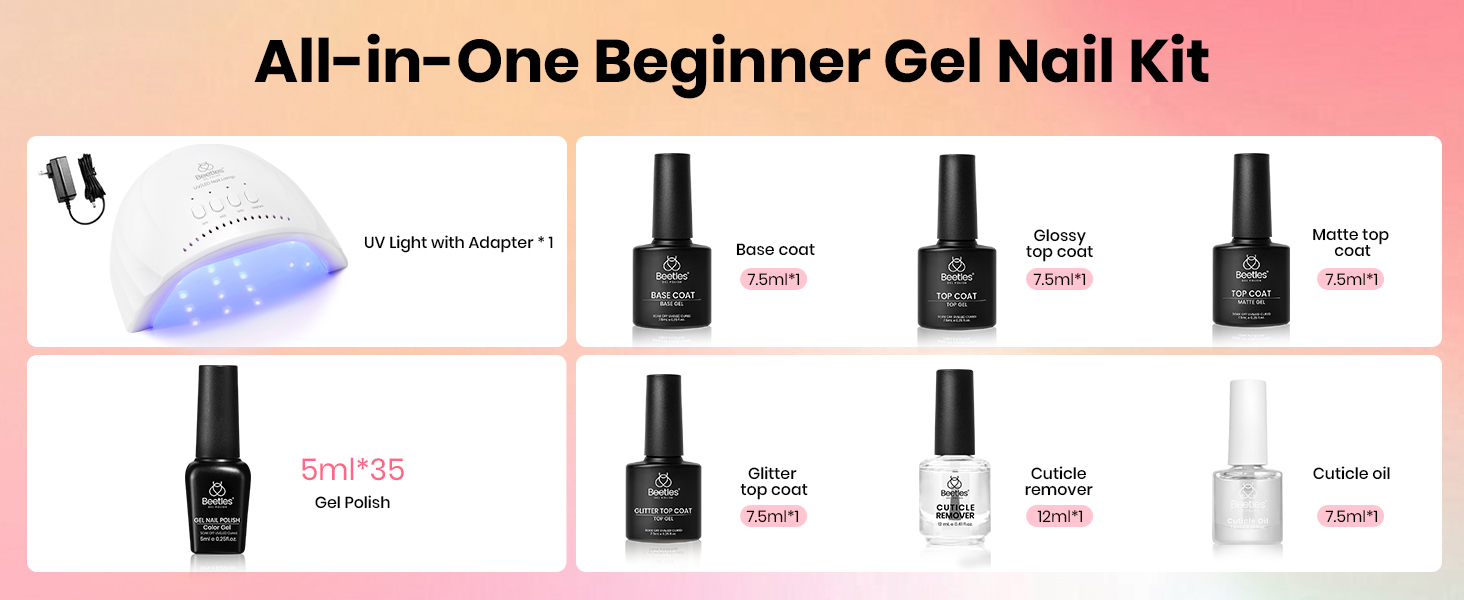 gel nail kit manicure kit