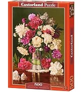 CASTORLAND 500 Piece Jigsaw Puzzles, Beautiful Pheonies, Bunch of Flowers, Still Nature