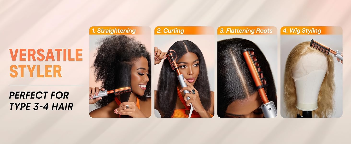 she glam hair wide straightener