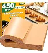 LINSIRON 450 Pcs Parchment Paper Sheets for Baking,12x16 Inch Baking Paper | Unbleached Non-Stick...