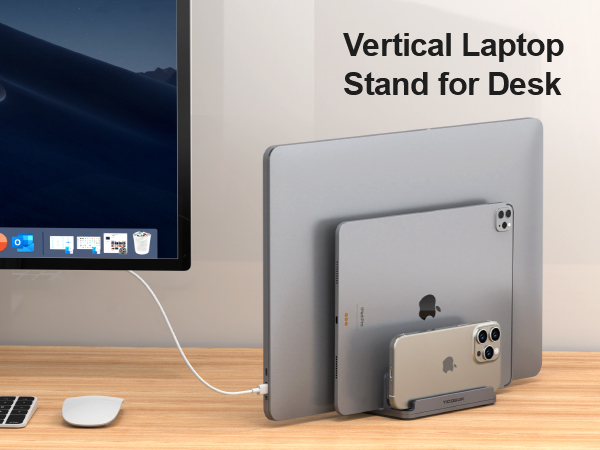 Vertical Laptop Stand for Desk