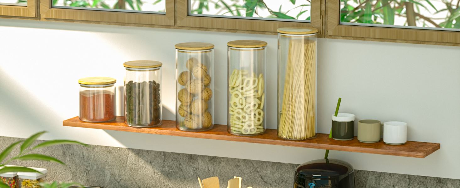 glass storage jar
