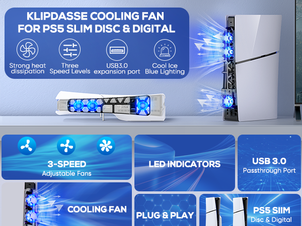 Cooling Fan for PS5 Slim