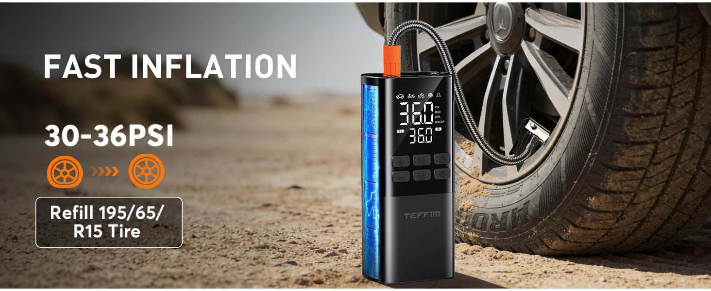 tire inflator portable air compressor