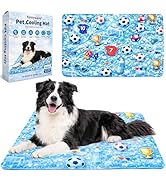 Yomvwavo Dog Cooling Mat, Water-Activated Gel Ice Pad for Dogs&Cats, No Electricity Self-Cooling ...