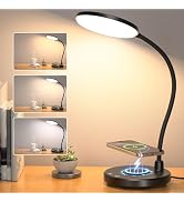 Sailstar 10W Wireless Charger Desk Lamps, Home Office, 800LM CRI95+,Black | Eye-Caring Led Desk L...