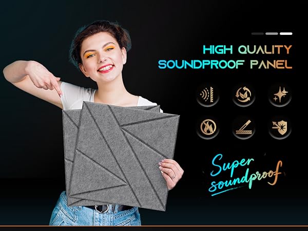 Self-Adhesive Soundproof Wall Panels