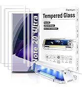3 Pack Screen Protector for Samsung Galaxy Note20 Ultra Tempered Glass HD Fingerprint Unlock 3D C...