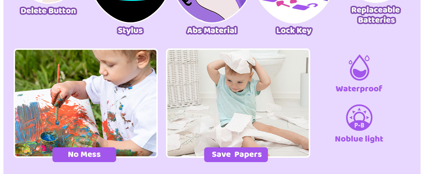 LCD Writing Tablet for kids Doodle Board drawing pad