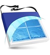 NYOrtho Gel & Memory Foam Wheelchair Cushion - Water Resistant, Non-Slip Cover, Comfortable Seat ...
