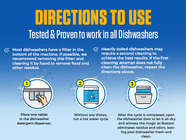 Bastion Dishwasher cleaner tablets