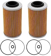 Hoypeyfiy ATV/Motorcycle Oil filters Replacement for Sea-Doo Bombardier John Deere replace KN-556...