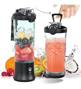 DENOKIN Portable Blender 20oz Vessel, Cordless Personal Size Blender for Shakes and Smoothies wit...