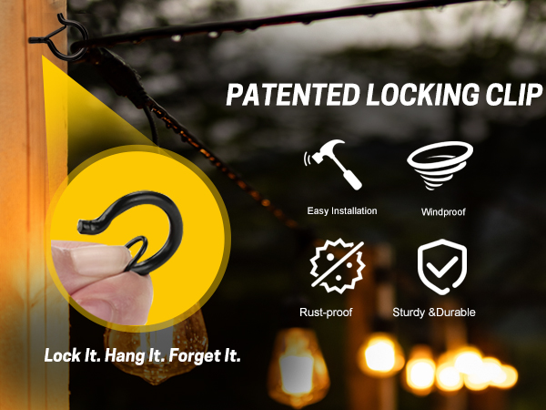 Safety clip hooks