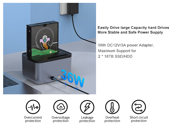 external hard drive docking station 3.5