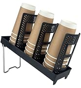 QTRQTR Paper Cup and Lid Holder, Disposable Cup Dispenser Paper Cup Organizer for Coffee Station,...
