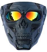 Motorcycle Helmet Riding Goggles Glasses Anti Fog Face Mask Dirt Bike ATV Motocross Eyewear (Colo...