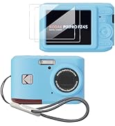 Tedubax Case for Kodak PIXPRO FZ45,FZ45 accessories,Soft Silicone Protective Case,Comes with 2 Sc...