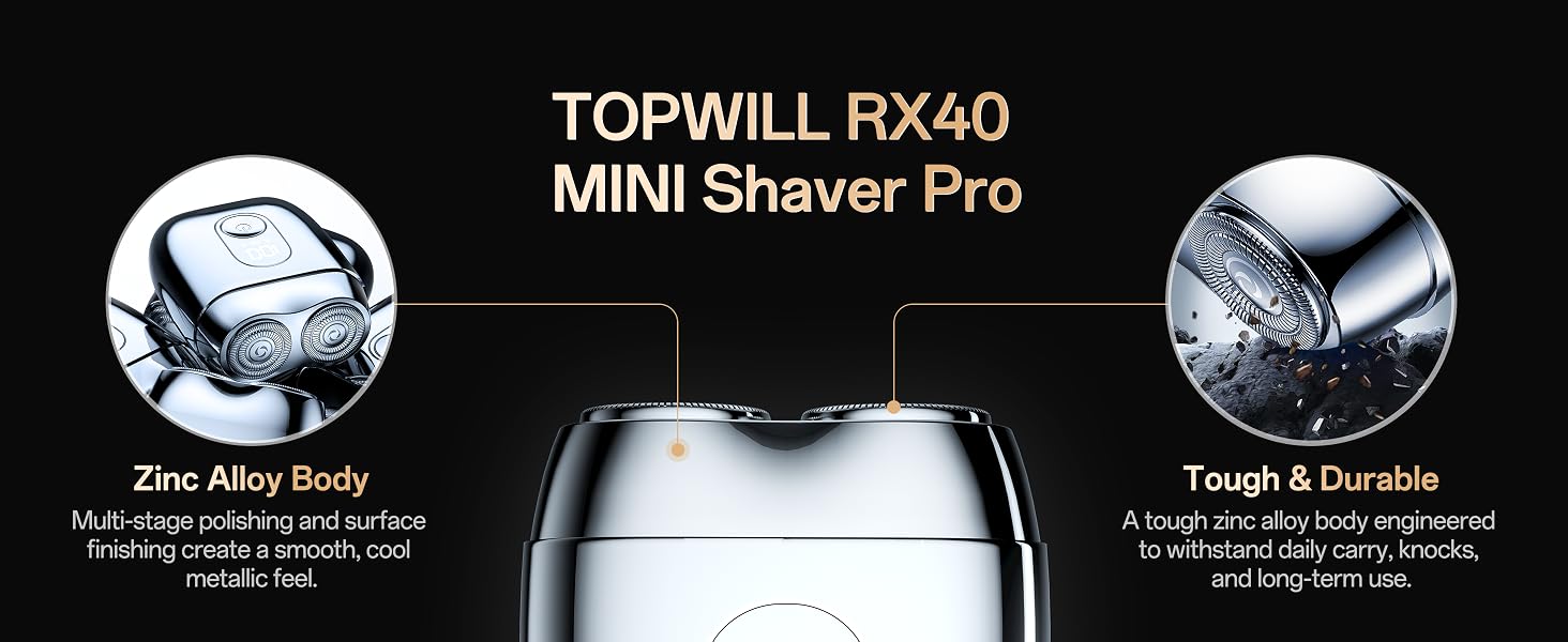A tough zinc alloy body engineered to withstand daily carry, knocks, and long-term use