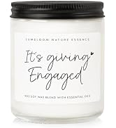 LUMELOOM Engagement Gifts for Couples, 9oz Lavender Scented Soy Wax Candle, Engaged Gifts for Wom...