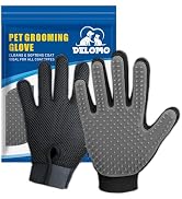 Upgrade Version Pet Grooming Glove - Gentle Deshedding Brush Glove - Efficient Pet Hair Remover M...