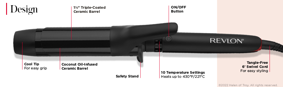 curlingiron; curlingirons; haircurlingiron; haircurlingirons; revlon; longlastingcurls; 1-1/2 inch