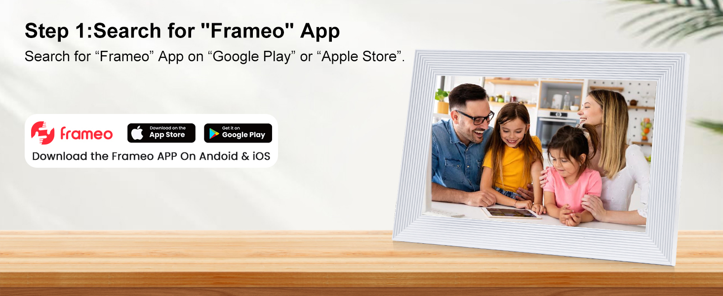 frameo white wifi digital picture frame 10.1 inch smart electronic load from phone for photos