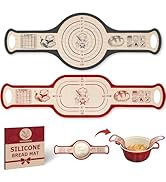 Silicone Bread Sling for Dutch Oven, 2 PCS Non-Stick Reusable Bread Baking Mats with Long Handles...