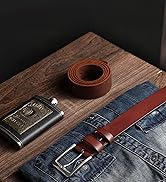 CHAOREN 1.5" Mens Belts Leather - Italian Full Grain Leather Belts - Ideal for Casul Jeans & Work...